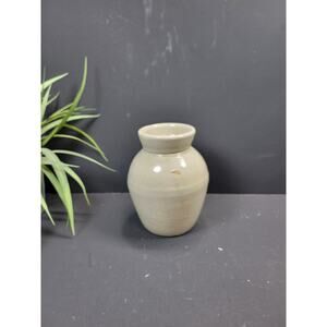 Vintage Weyman Snuff Crock Jar Jug Vase (Ding in Glaze)